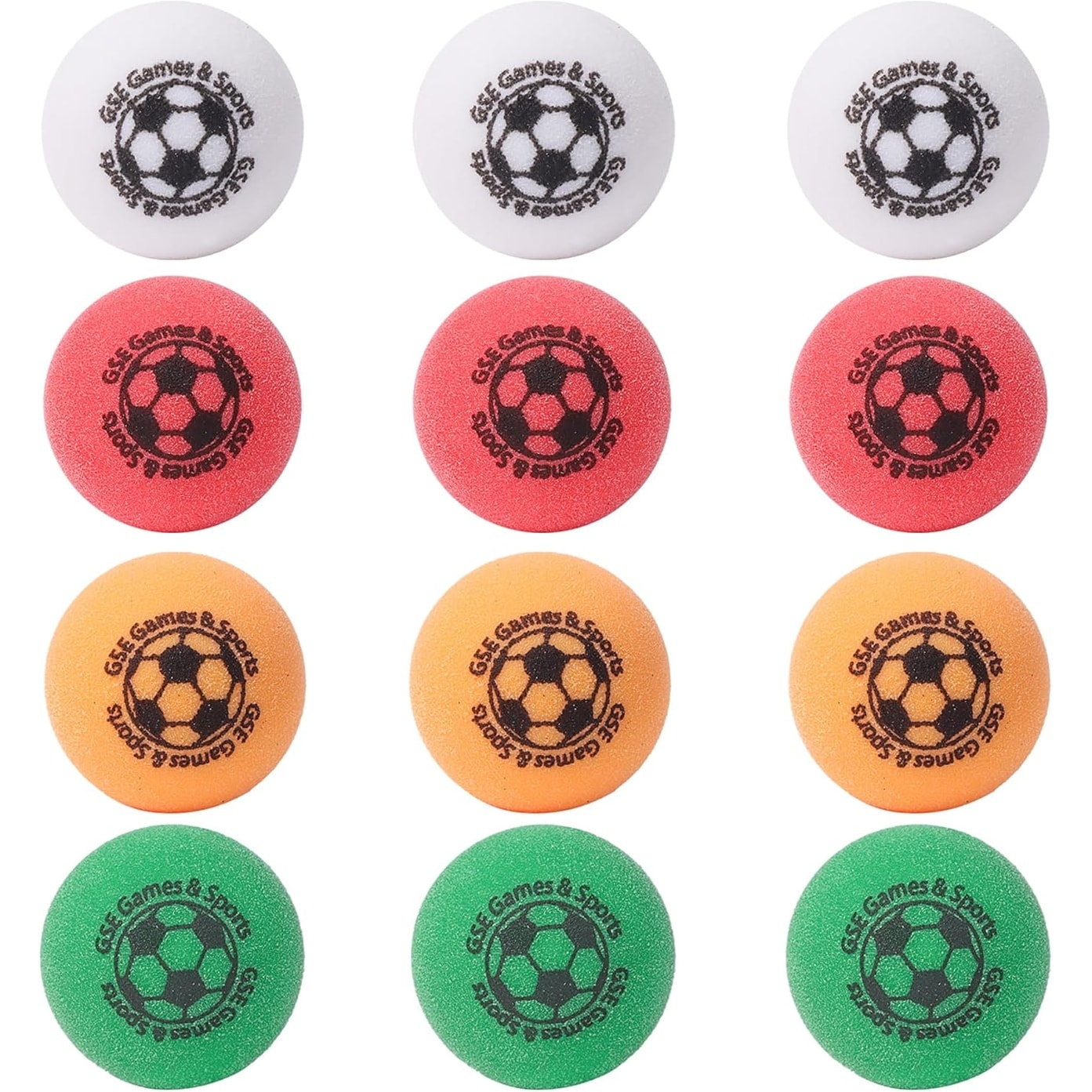 GSE™ 12-Pack 1.365" Regulation Size Table Soccer Foosball Table Replacement Balls