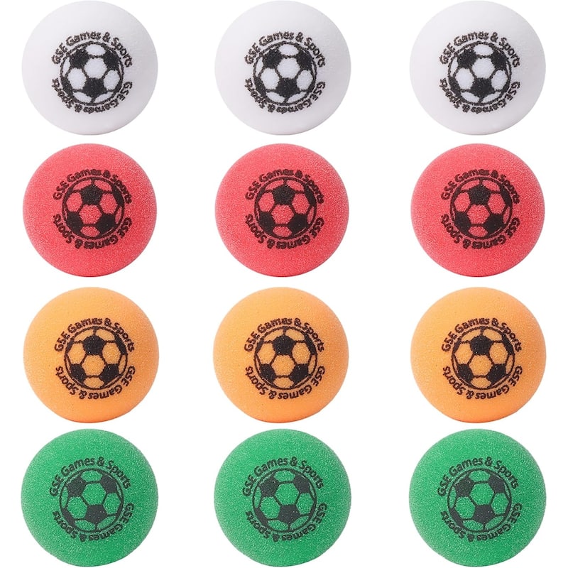 GSE™ 12-Pack 1.365" Regulation Size Table Soccer Foosball Table Replacement Balls - Multi
