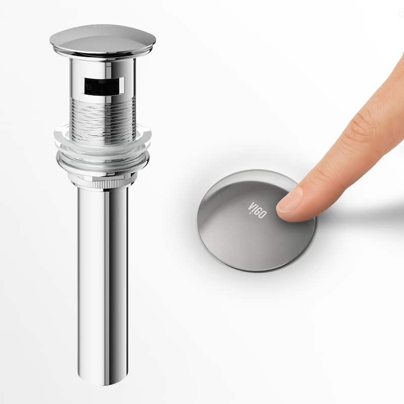 VIGO 1.75" W Bathroom Sink Pop-Up Drain in Chrome