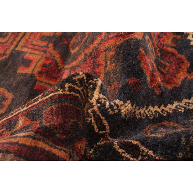 ECARPETGALLERY Hand-knotted Teimani Dark Navy Wool Rug - 2'10 x 4'0