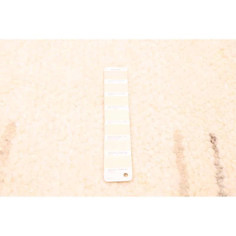 ECARPETGALLERY Hand-knotted Looma Cream Wool Rug - 8'0 x 10'3