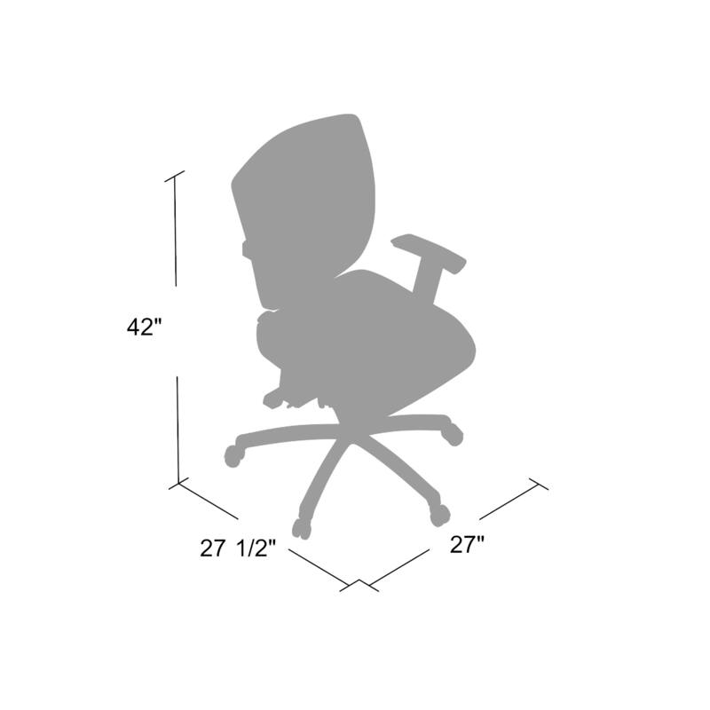 Oyo Swivel Task Chair, Black Mesh, Commercial Multi-Tilt, Caster Wheels