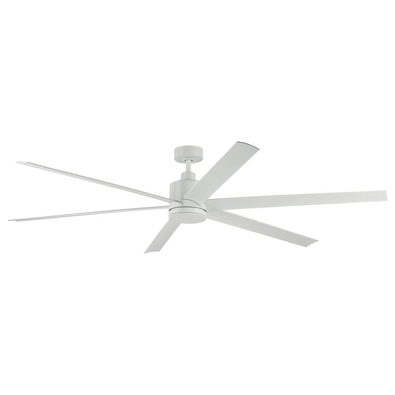 Kichler Lighting Loa 80 Inch Ceiling Fan with Satin Etch Cased Opal Glass in Matte White with White Blades