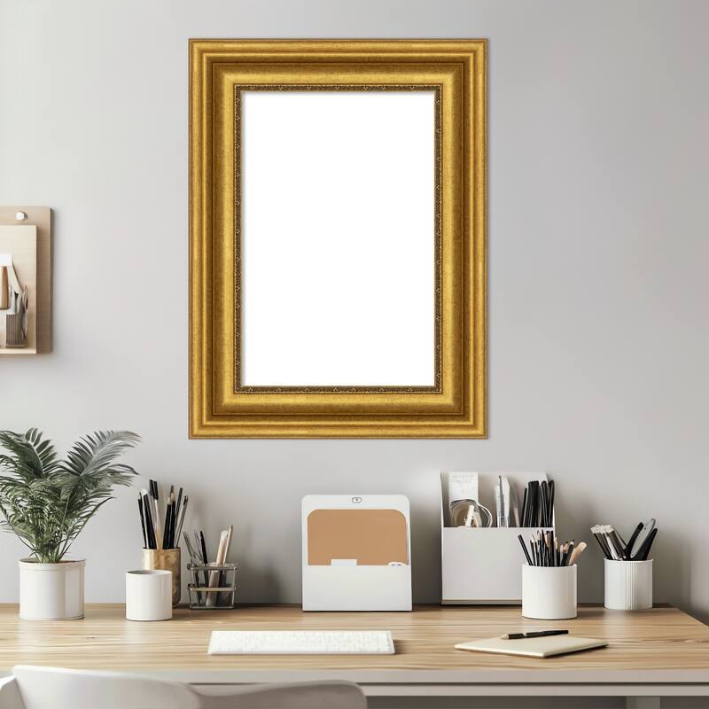 Amanti Art Parlor Black Framed Dry Erase Magnetic Board