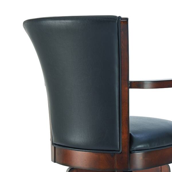 Raleigh Bar Stools, Shop Raleigh Arm Swivel Bar And Counter Height Stool Overstock 26274408