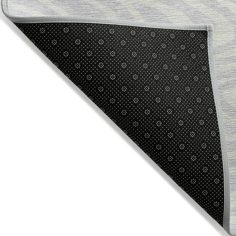 Machine Washable Indoor/ Outdoor Abstract Modern Chantille Rug