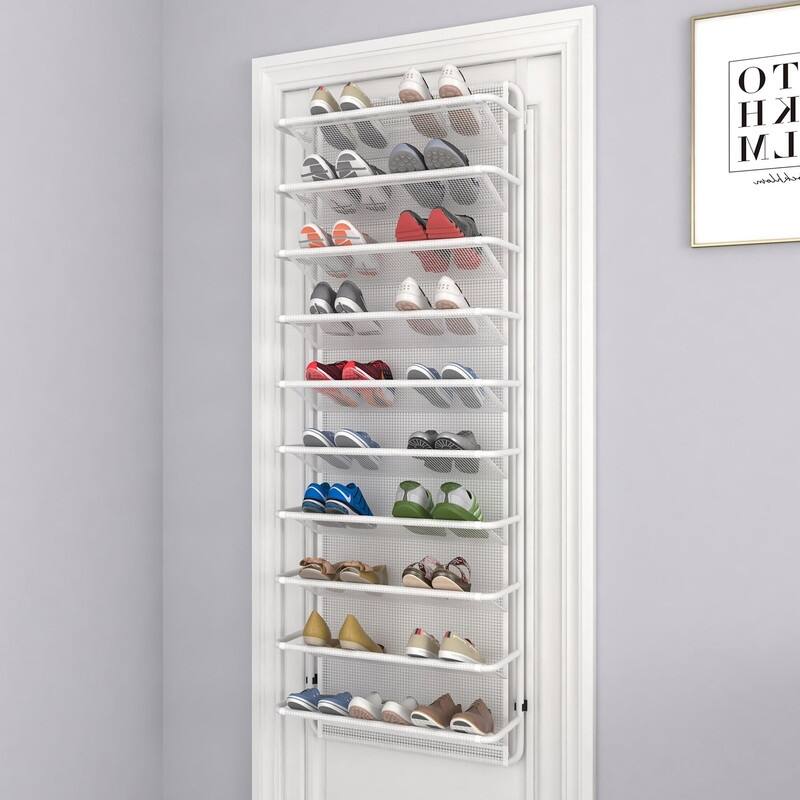 10 Tier Shoe Rack Over The Door Shoe Organizer