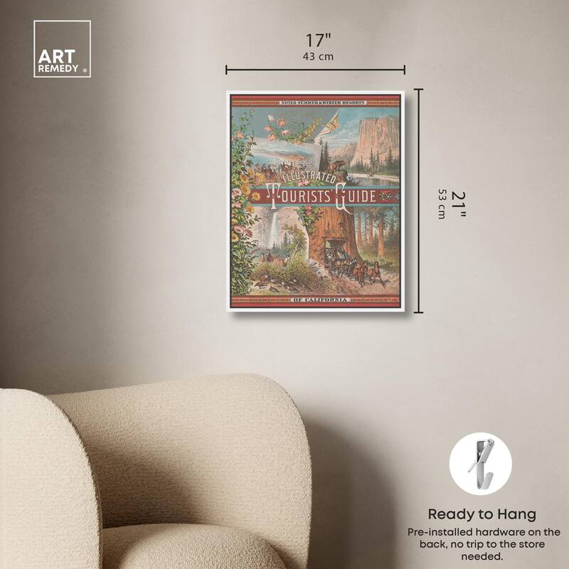 Tourists' Guide to California Canvas by Art Remedy
