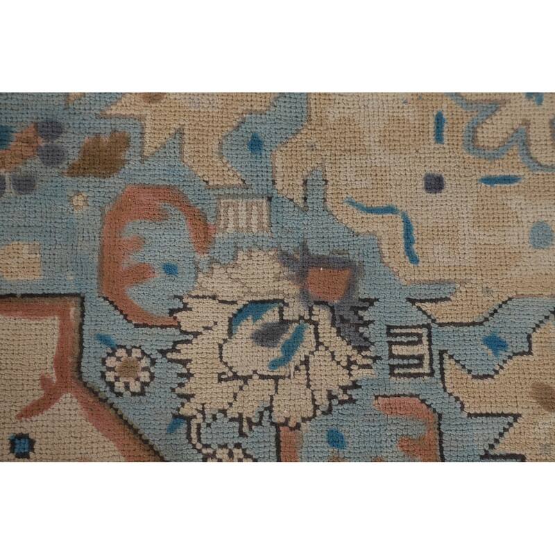 Tabriz Persian Vintage Area Rug Hand-Knotted Oriental Wool Carpet - 8'1" x 11'3"