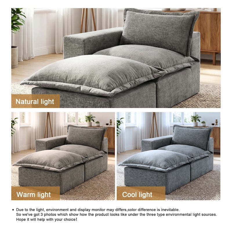 Comfy Cloud Couch Plush Modular Sectional Sofa For Living Room