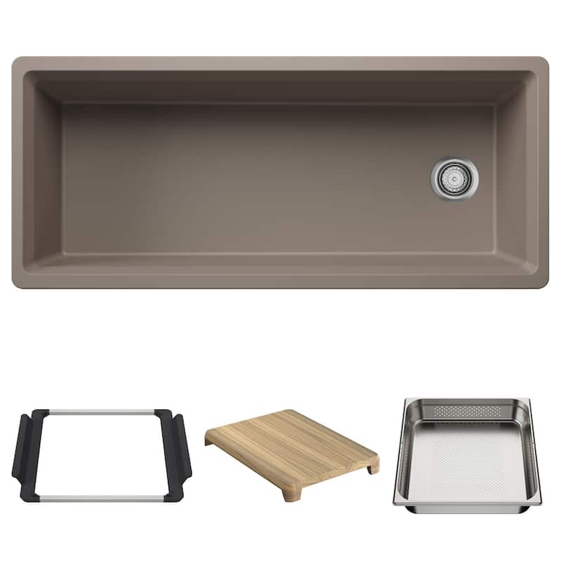 Blanco 443330 Inteos 45" Undermount Single Basin Granite Composite