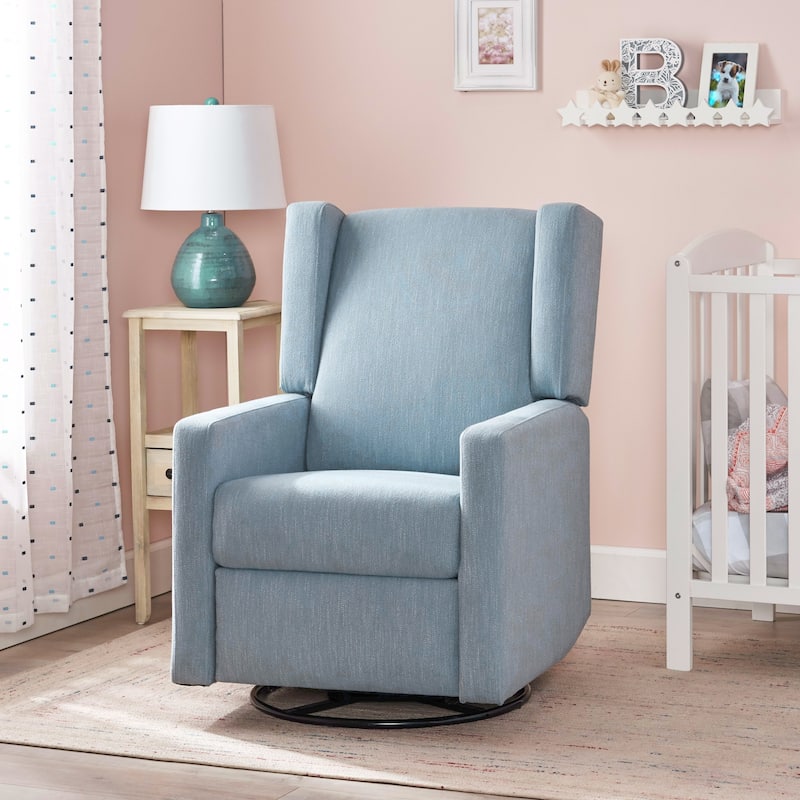 Christopher Knight Home - Hounker Contemporary Upholstered Swivel Recliner