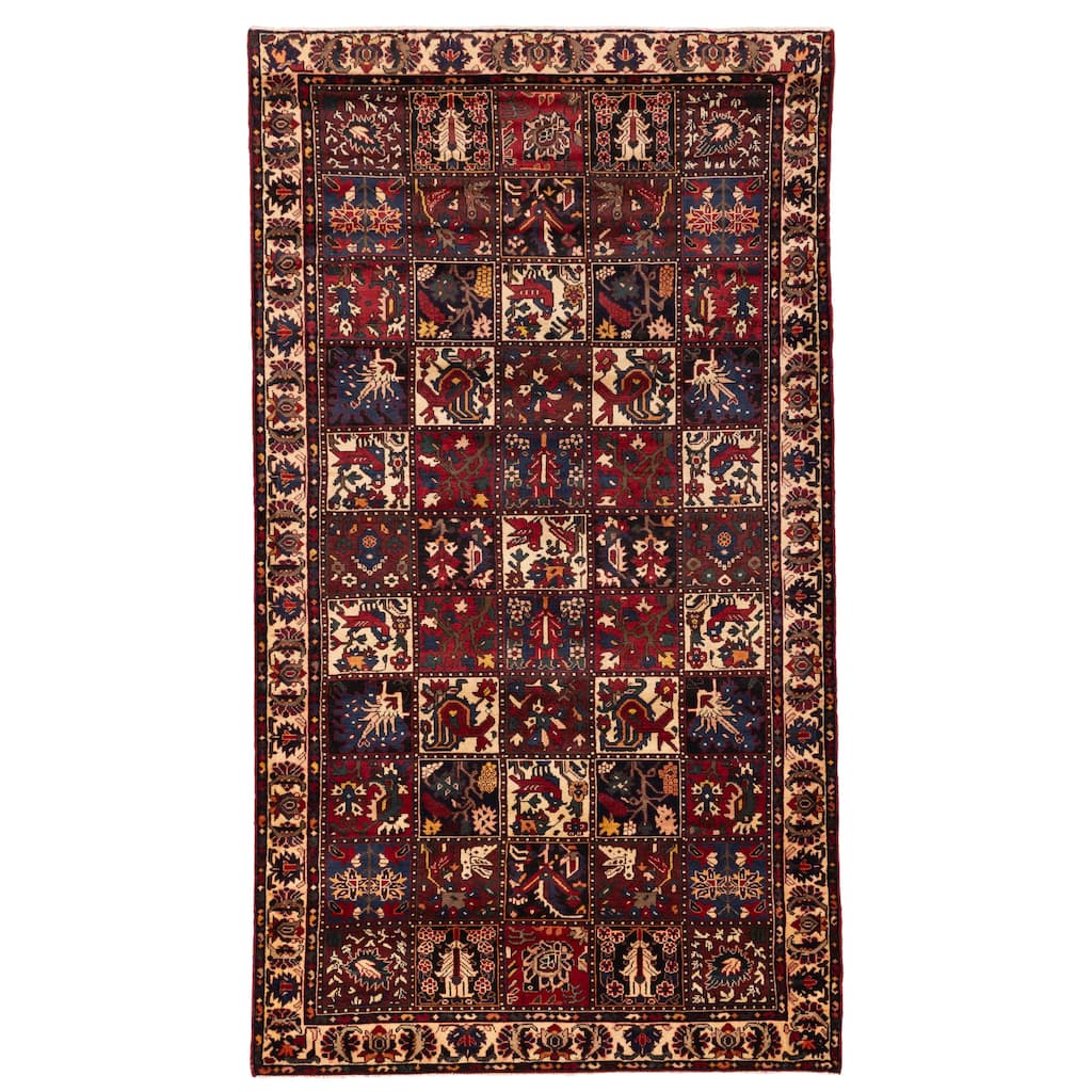 ECARPETGALLERY Hand-knotted Kayseri Vintage Red Wool Rug - 5'3 x 9'9