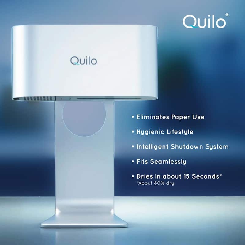 Quilo Hygienic Hand Dryer – Compact, Touch-Free, High-Speed Electric Air Dryer - 8.43*7.36*10.51