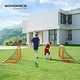 preview thumbnail 5 of 12, Set of 2 Folding Children's Soccer Goal Orange - 47.2"L x 35.4"W x 35.4”H