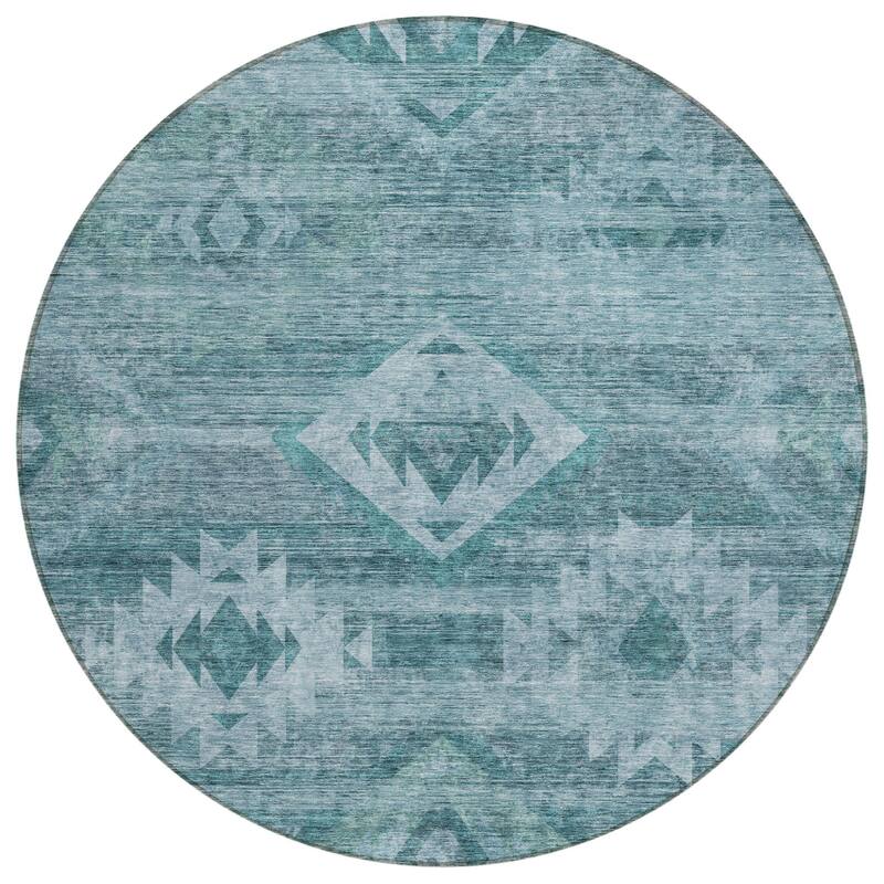 HomeRoots Southwestern Transitional Rectangle Outdoor Rug