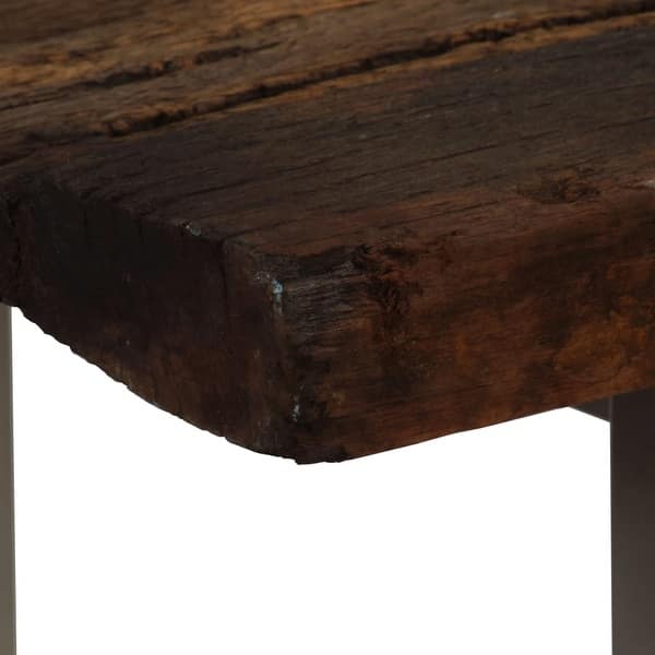 Vidaxl Console Table Sleeper Wood And Steel 47 2 X13 8 X29 9 Overstock 29049663