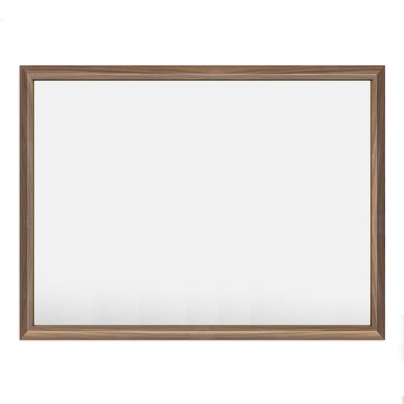 Beveled Metal Rectangle Framed Bathroom Vanity Tempered Glass Mirrors