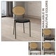 preview thumbnail 43 of 95, LeisureMod Euston Set of 2 Modern Dining Chair with Wicker Back & Upholstered Velvet Seat for Home Office Living Room & Kitchen