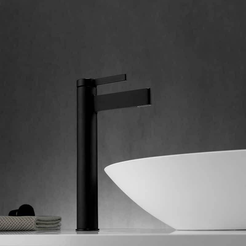 Vinnova Oviedo Single Hole Lever Vessel Bathroom Faucet