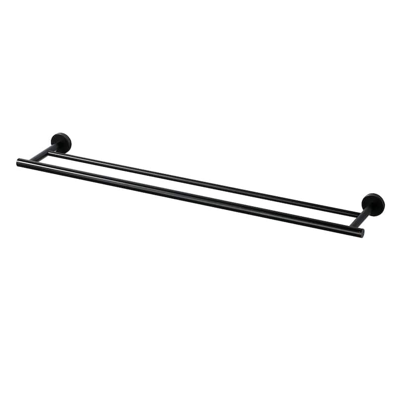 WOWOW Wall Mounted Stainless Steel Double Towel Bar - 32-inch - Oil Rubbed Bronze