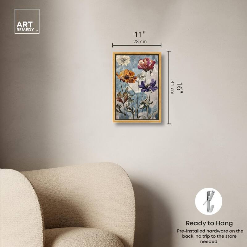 Hued Blossom II Canvas by Art Remedy