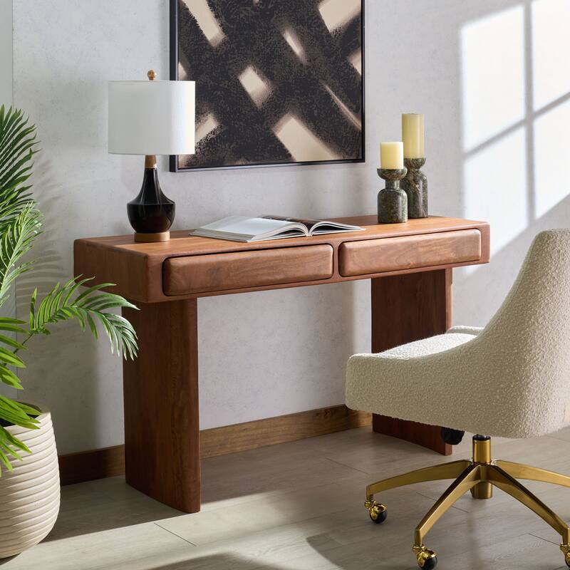 SAFAVIEH Couture Finley 2-Drawer Wood Desk