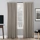 preview thumbnail 74 of 88, Sun Zero Evelina Faux Dupioni Silk Blackout Curtain Panel, Single Panel 50 x 63 - Stone