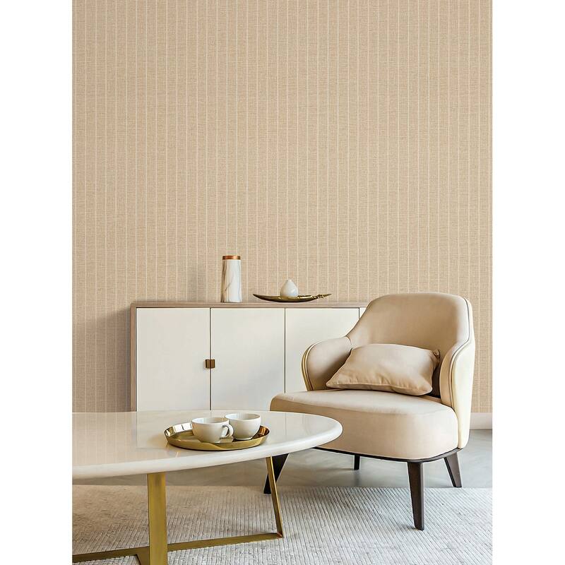 York Wallcoverings Cording Stripe Sienna Wallpaper