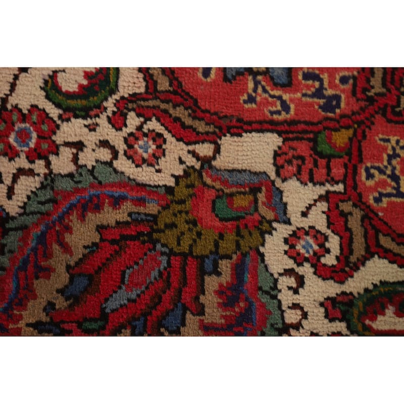 Tabriz Persian Vintage Area Rug Handmade Wool Carpet - 9'6"x 13'0"