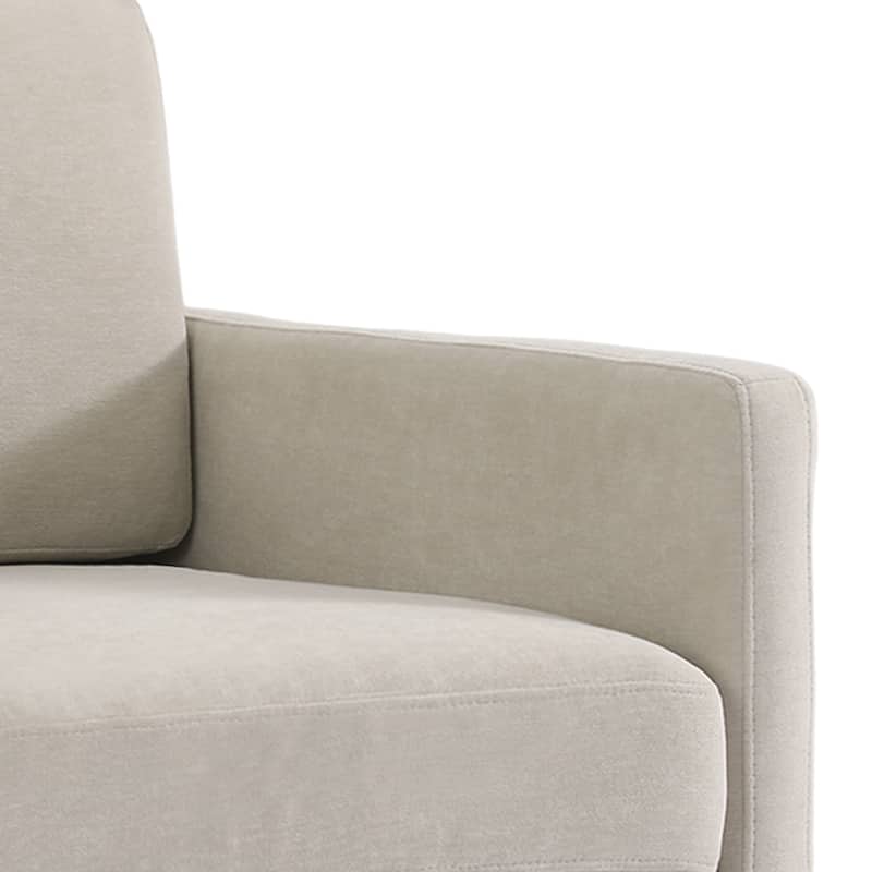 uixe Modern Upholstered Swivel Accent Chair with Pocket Spring Seat