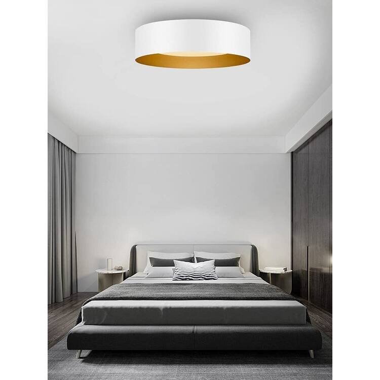 Modern Minimalist Round Drum Flush Mount Ceiling Lights