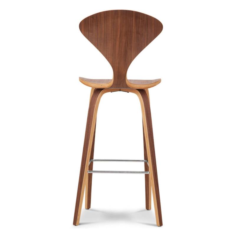 Norman Stool walnut Seat Height 26 Counter Height (Set of 3)