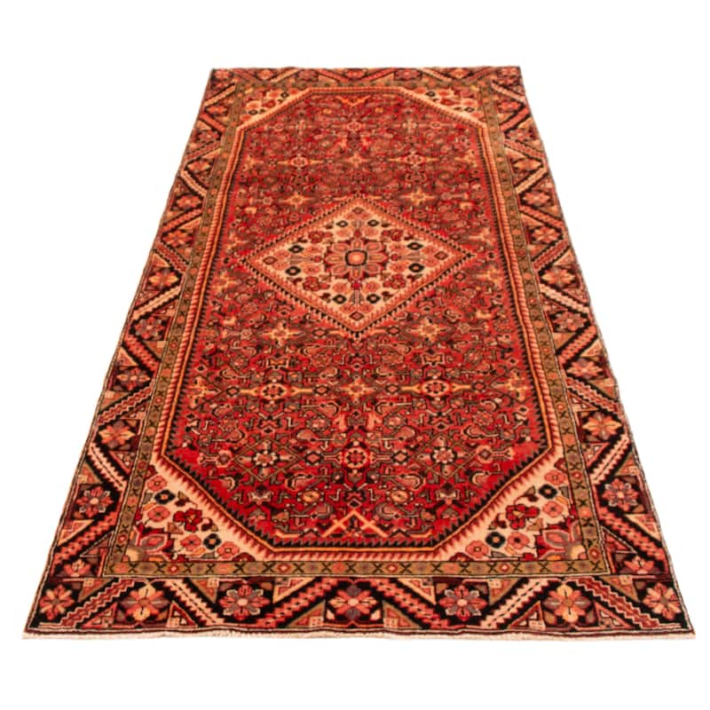 ECARPETGALLERY Hand-knotted Andelz Red Wool Rug - 4'8 x 10'6