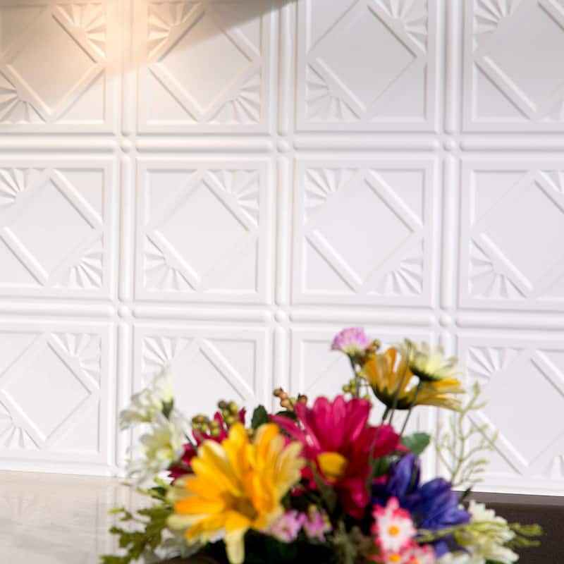 FASÄDE Traditional Style 4 Decorative Vinyl Backsplash Panel