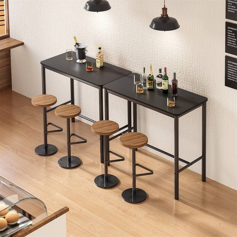 47 Inch Rectangular Kitchen Bar Table for Dining