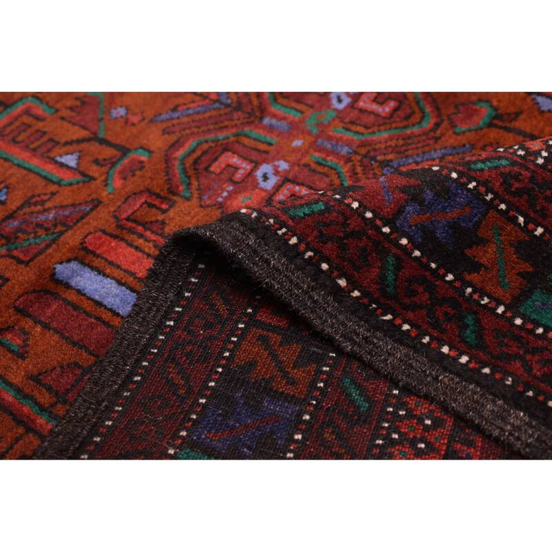 ECARPETGALLERY Hand-knotted Teimani Black, Brown Wool Rug - 3'11 x 6'4