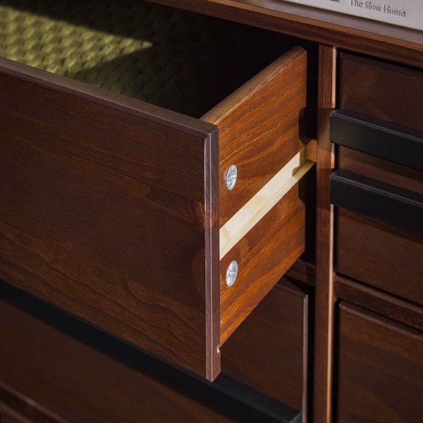middlebrook classic dresser Walker Edison Mid-Century Modern Detailed Solid Wood Dresser - Overstock