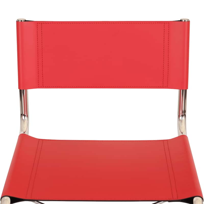 Breuer Chair Company Mart Stam Cantilever Side Chair w/ Chrome Frame (Various Bonded Leather Colors)
