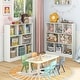 preview thumbnail 12 of 18, Costway 8-Cube Bookcase 41" Wooden Toy Storage Organizer for Kids - See Details