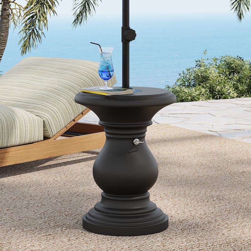 Christopher Knight Home - Moonfall Patio MGO Umbrella Base - Black + MGO