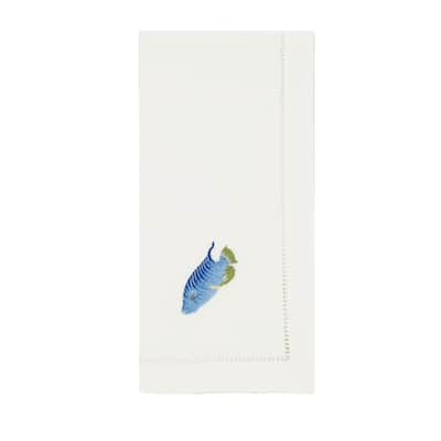 Fish Design Embroidered Table Napkins (Set of 6)