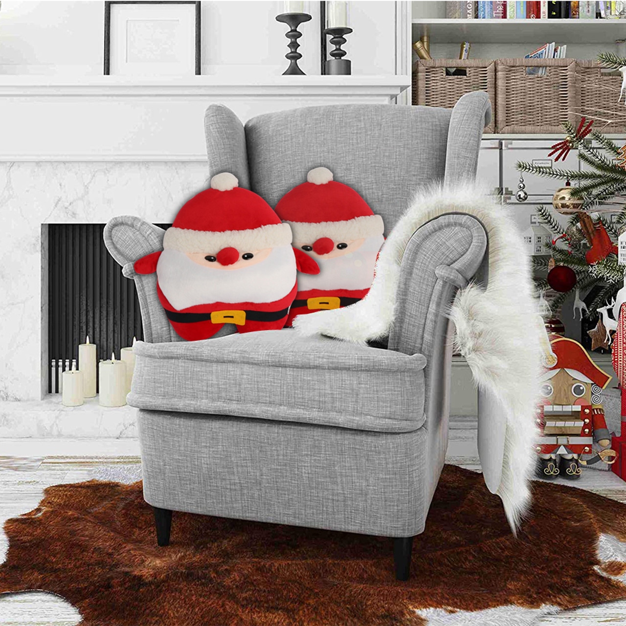 11 Pillow Festive Christmas Decorating Ideas Premium Soft Stuffed Cushion Santa Claus On Sale Bed Bath Beyond 36524335