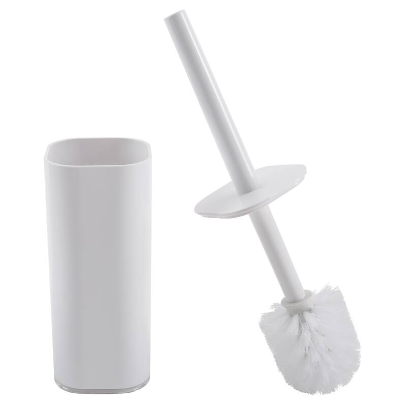 Bath Bliss 2 Pack Acrylic Square Toilet Brush Set