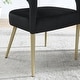preview thumbnail 6 of 11, Hollow Backrest Dining Chairs Accent Chair with Armrests, Flannelette Fabric