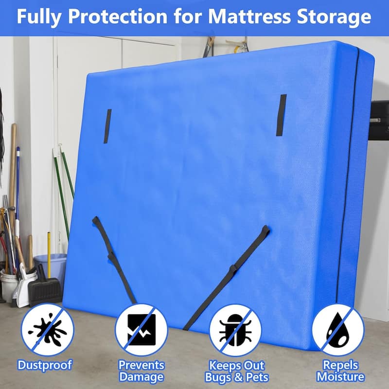 Mattress Bags For Moving And Storage , Heavy Duty 12 Handles And Strong Zipper Closure, Mattress Cover For Moving and Storage