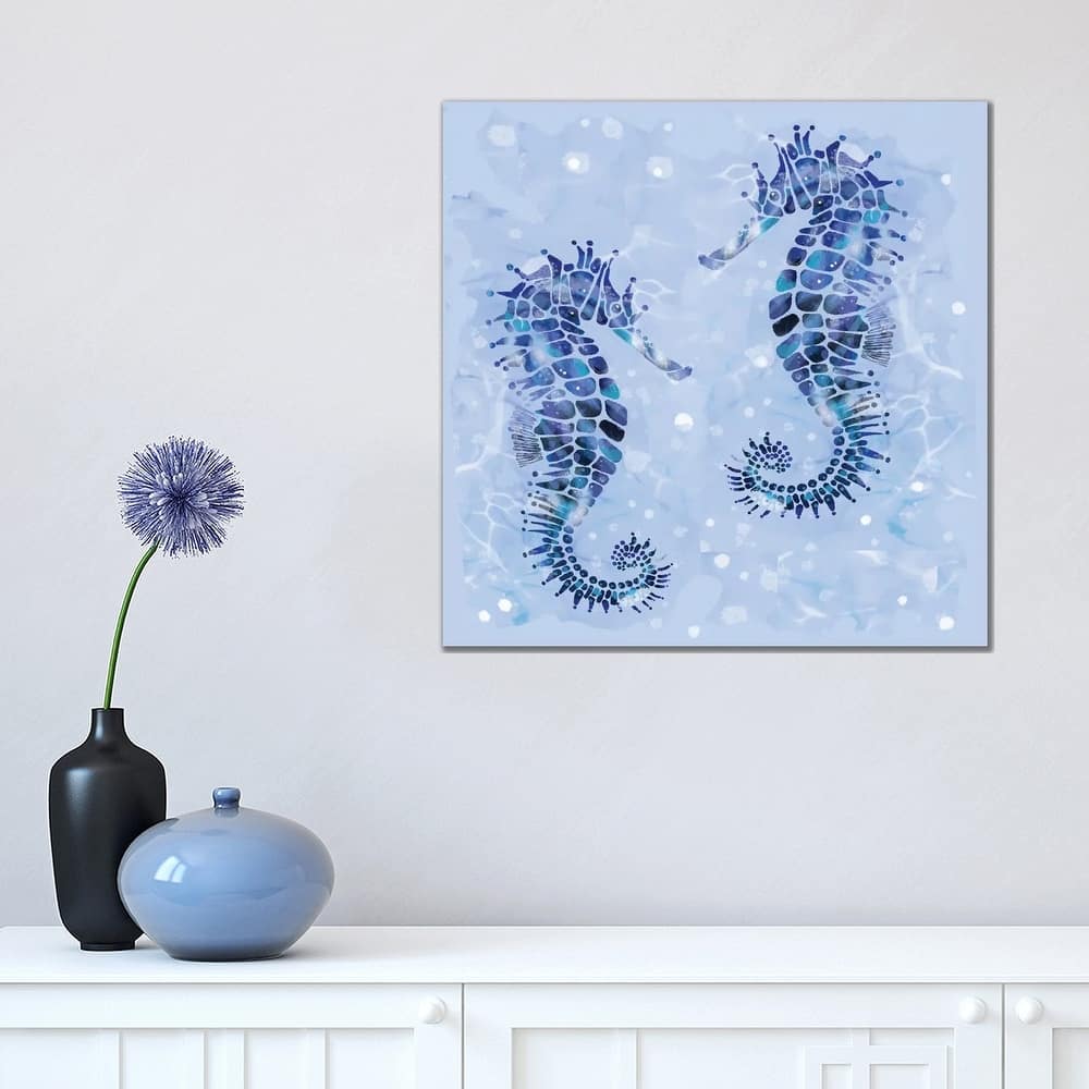 iCanvas "Seahorse Saga" by Thomas Little Canvas Print