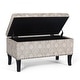 preview thumbnail 17 of 25, Adeco Storage Ottoman Bench Fabric Patterned Rectangular Toy Chests