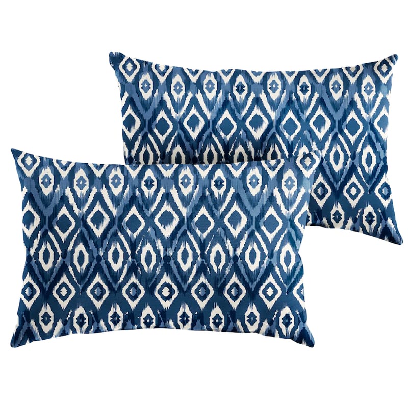 Sorra Home Outdoor Knife Edge Pillow Set of 2