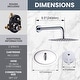 preview thumbnail 37 of 74, WOWOW Wall Mount 9-Spray Shower Faucet with Handshower